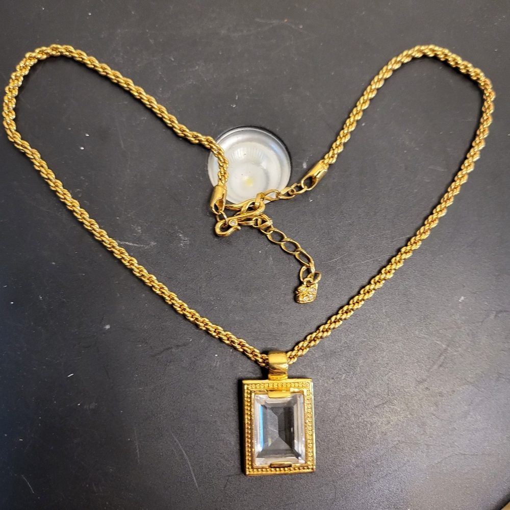 Authentic Swarovski Crystal Rectangular Emerald C… - image 2